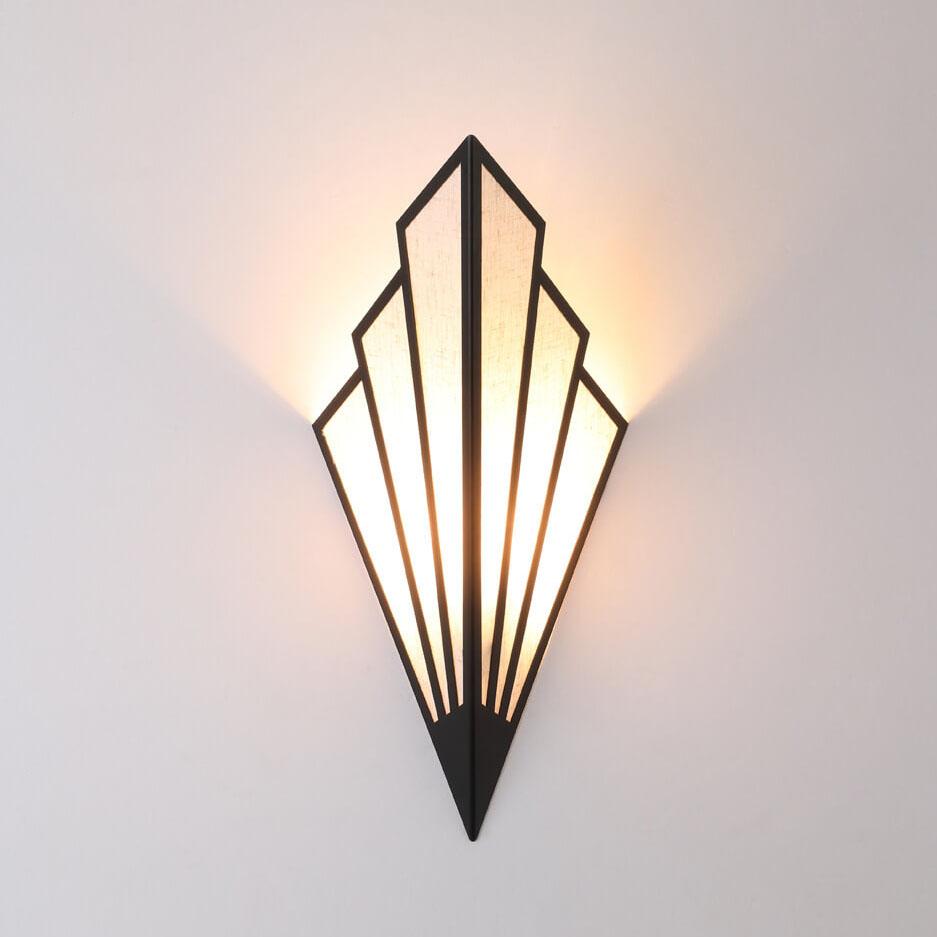 Creative Linen Scalloped Shade 1-Light Wall Sconce Lamps