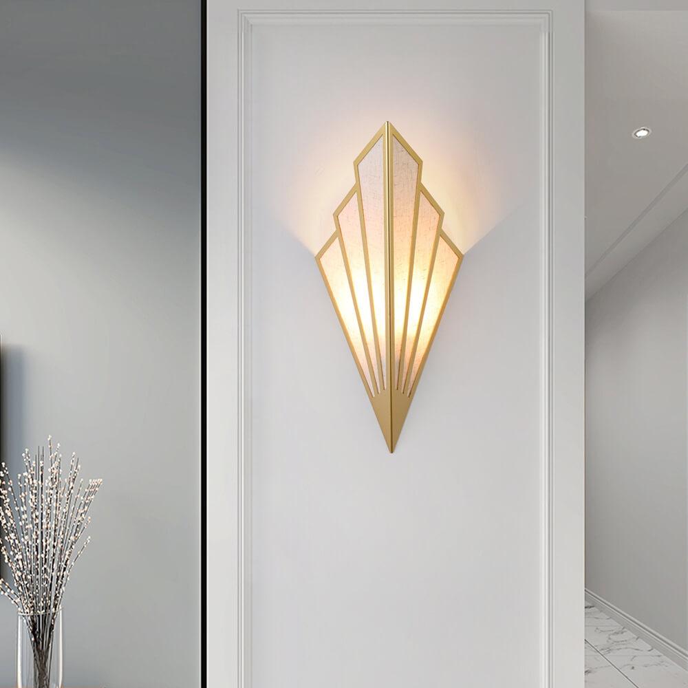 Creative Linen Scalloped Shade 1-Light Wall Sconce Lamps