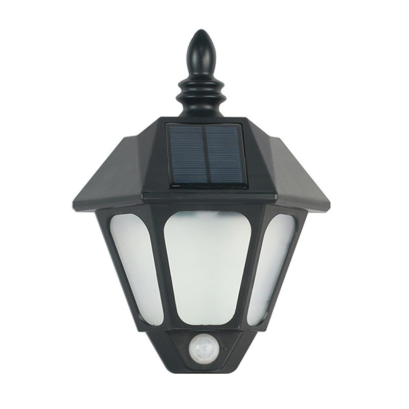 Solar Waterproof Decorative LED Outdoor Wall Sconce Lamp