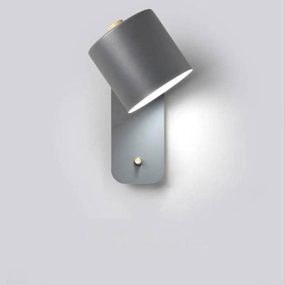 Nordic Macaron Cylinder Rotatable 1-Light Wall Sconce