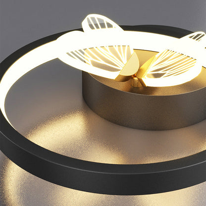 Deco Square Round Frame Design LED Wall Sconce Lamp