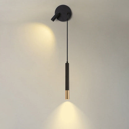 Minimalist Long Cylindrical Spotlight LED Wall Sconce Lamp