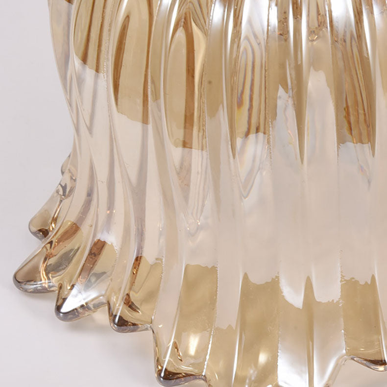 French Floral Hardware Glass 1-Light Wall Sconce Lamp
