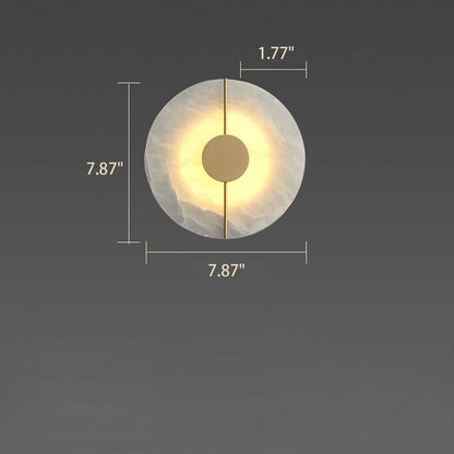 Modern Iron Circle LED Wall Sconce Lamp
