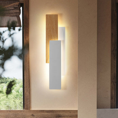 Simplicity Geometric Iron Rectangular LED Wall Sconce Lamp