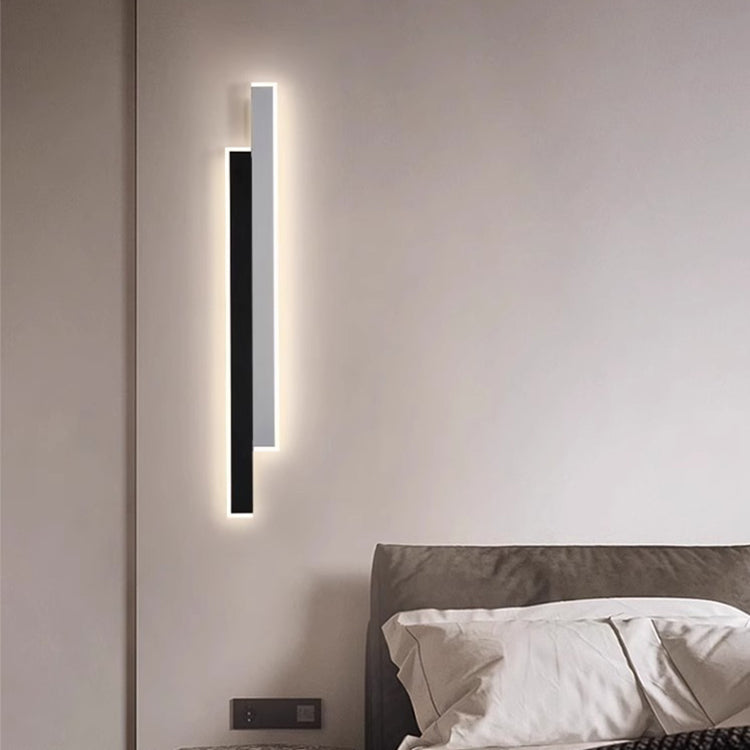 Long Rectangular Iron Acrylic LED Wall Sconce Lamp