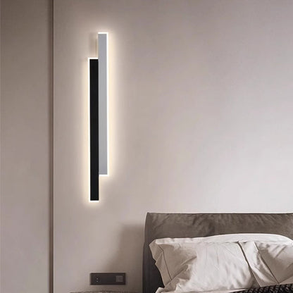 Long Rectangular Iron Acrylic LED Wall Sconce Lamp
