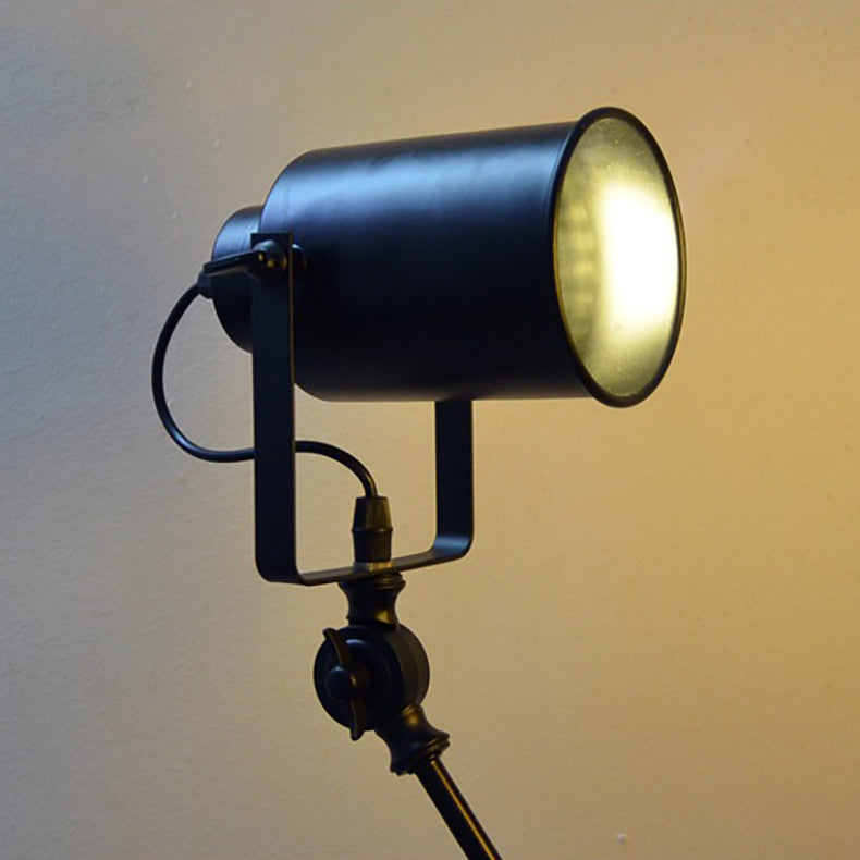 Cylinder Swing Arm Iron Aluminium 1-Light Wall Sconce Lamp