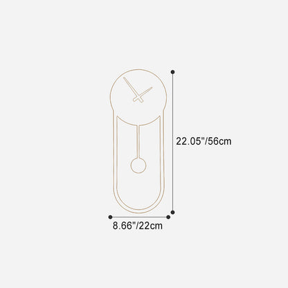 Scandinavian Clock Shape Iron Acrylic LED Wall Sconce Lamp