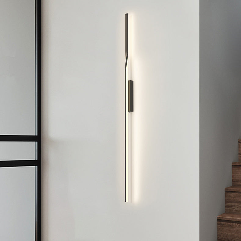 Aluminum Straight Line Silicone LED Wall Sconce Lamp