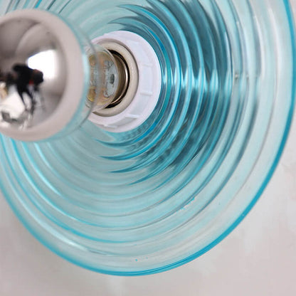 Water Transparent Glass Iron 1-Light Wall Sconce Lamp