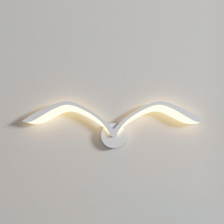 Minimalist Iron Acrylic Gull Arch LED Wall Sconce Lamp