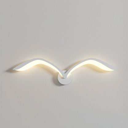 Minimalist Iron Acrylic Gull Arch LED Wall Sconce Lamp