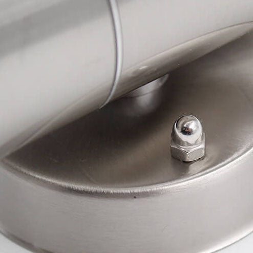 Stainless Steel Cylinder 2-Light Wall Sconce Lamp