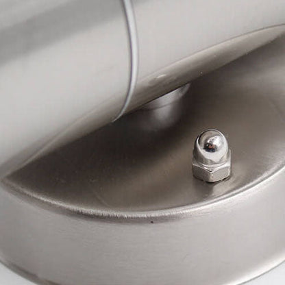 Stainless Steel Cylinder 2-Light Wall Sconce Lamp