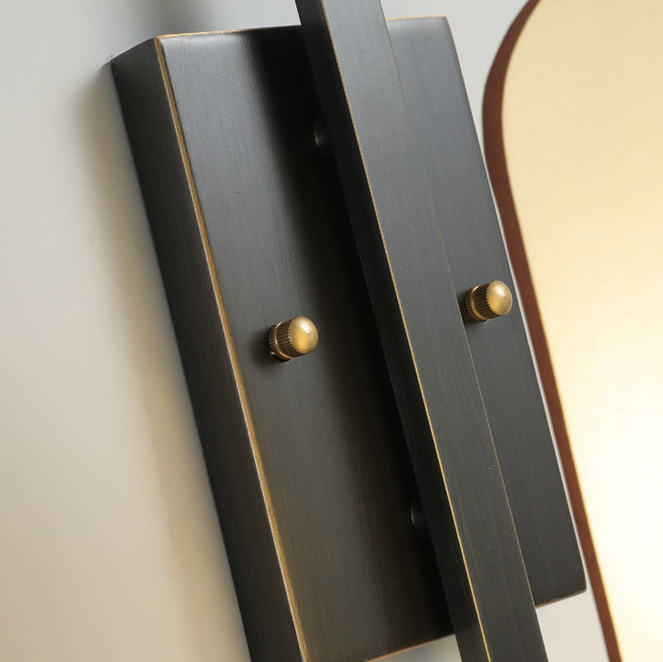 Chinese Copper Lantern Design 1-Light Wall Sconce Lamp