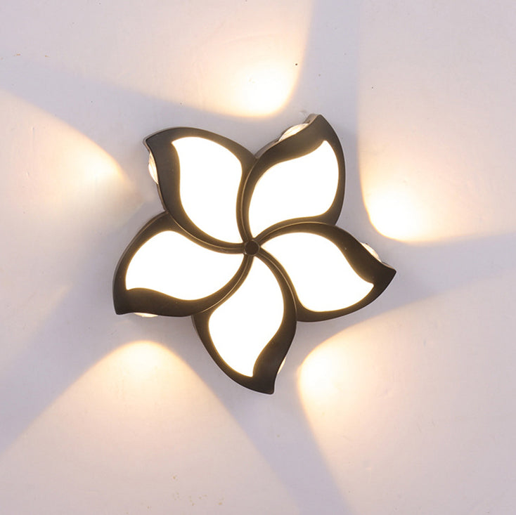 Simplicity Pinwheel Acrylic Shade LED Wall Sconce Lamp