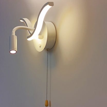 Triangle Iron PC LED Wall Sconce Lamp With Spotlight