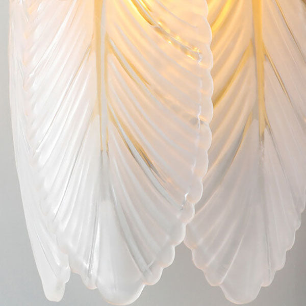 Light Feather Iron Glass 2/3-Light Wall Sconce Lamp