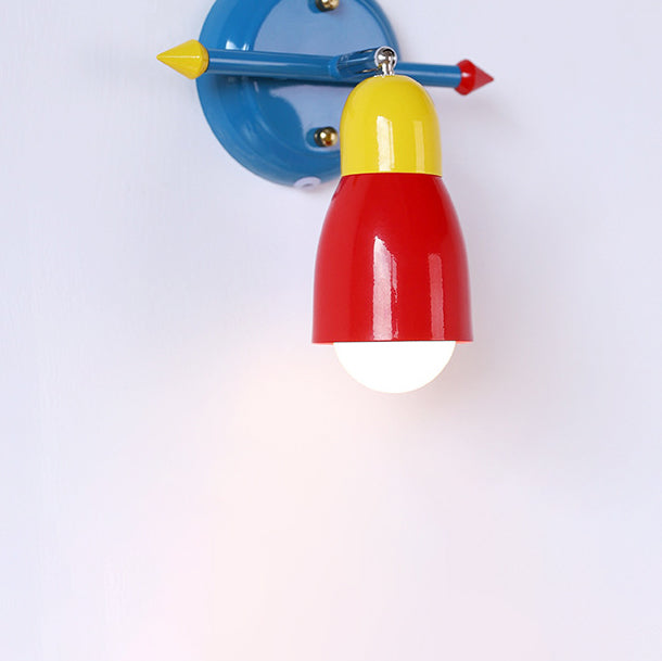 Creative Iron Arrow 1-Light Rocker Arm Wall Sconce Lamp