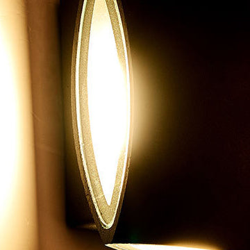Simplicity Rectangular Aluminum Glass LED Wall Sconce Lamp