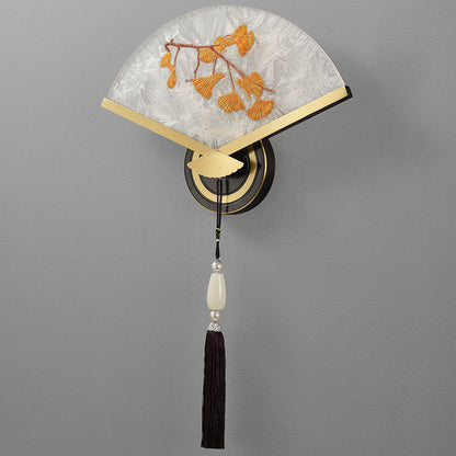 Chinese Copper Magnesium Acrylic LED Wall Sconce Lamp