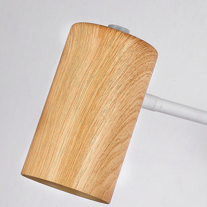 Scandinavian Plastic Woodgrain 1-Light Wall Sconce Lamp