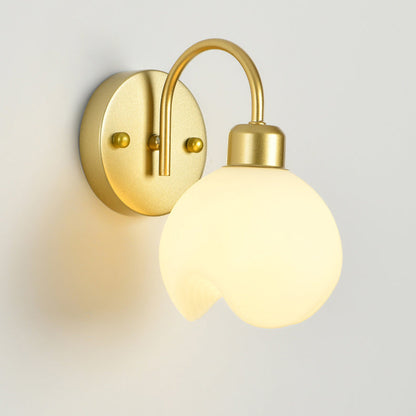 Modern Simplicity Iron ABS Flower 1-Light Wall Sconce Lamp