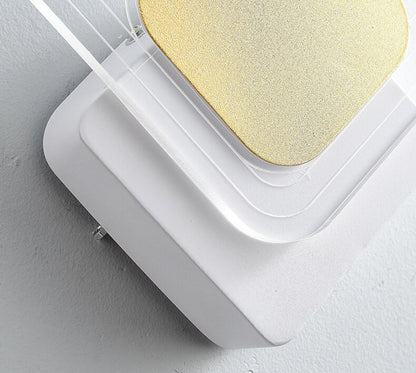 Light Luxury Gold Geometric Acrylic LED Wall Sconce Lamp