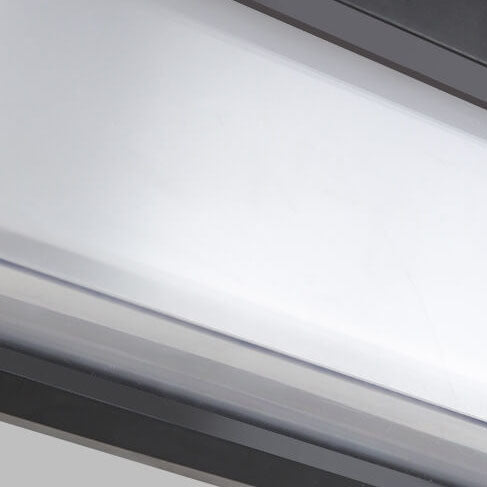 Minimalist Solar Rectangle PC LED Outdoor Wall Sconce Lamp