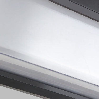 Minimalist Solar Rectangle PC LED Outdoor Wall Sconce Lamp