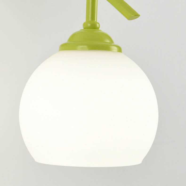 Modern Art Deco Round Glass Metal 1-Light Wall Sconce Lamp