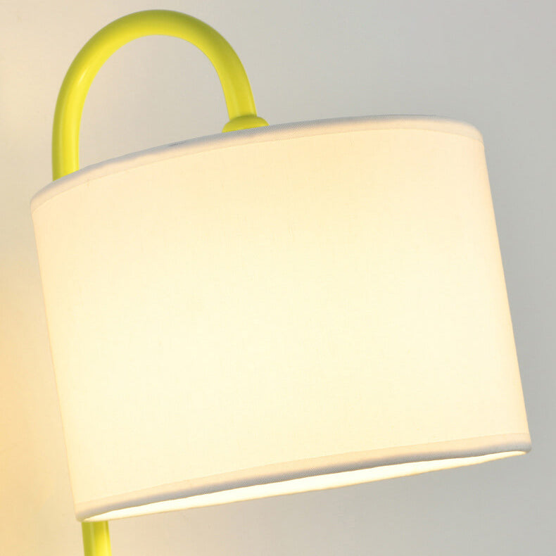 French Iron Crystal Resin Fabric 1-Light Wall Sconce Lamp