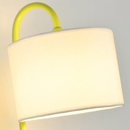 French Iron Crystal Resin Fabric 1-Light Wall Sconce Lamp