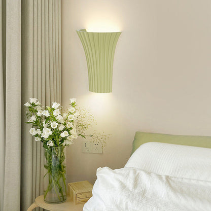 Half Cylinder Hardware Resin 1-Light Wall Sconce Lamp