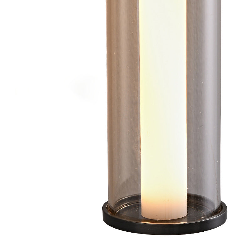 Minimalist Cylindrical Copper Glass LED Wall Sconce Lamp