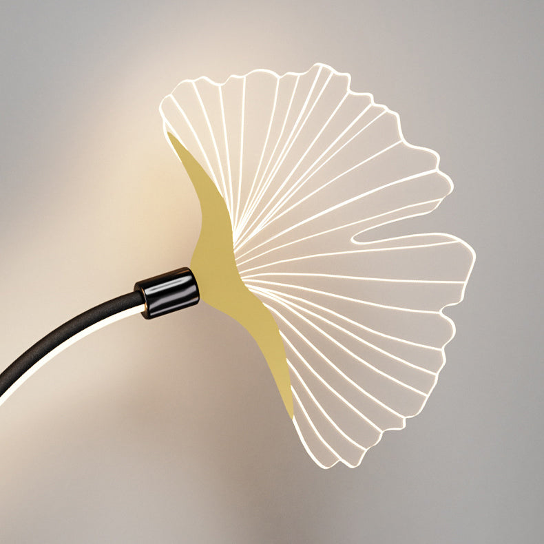 Ginkgo Leaf Iron Aluminium Acrylic LED Wall Sconce Lamp