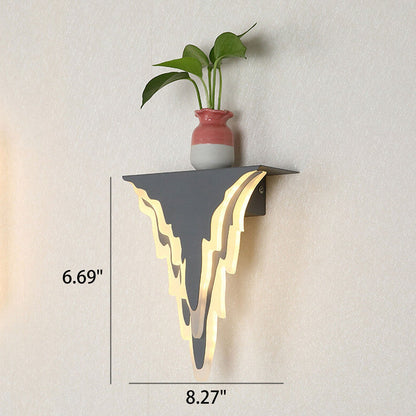 Iron Art Acrylic Irregular Shape Indoor Wall Sconce Lamp