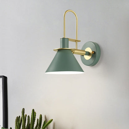 Modern Minimalist Horn Iron 1-Light Wall Sconce Lamp