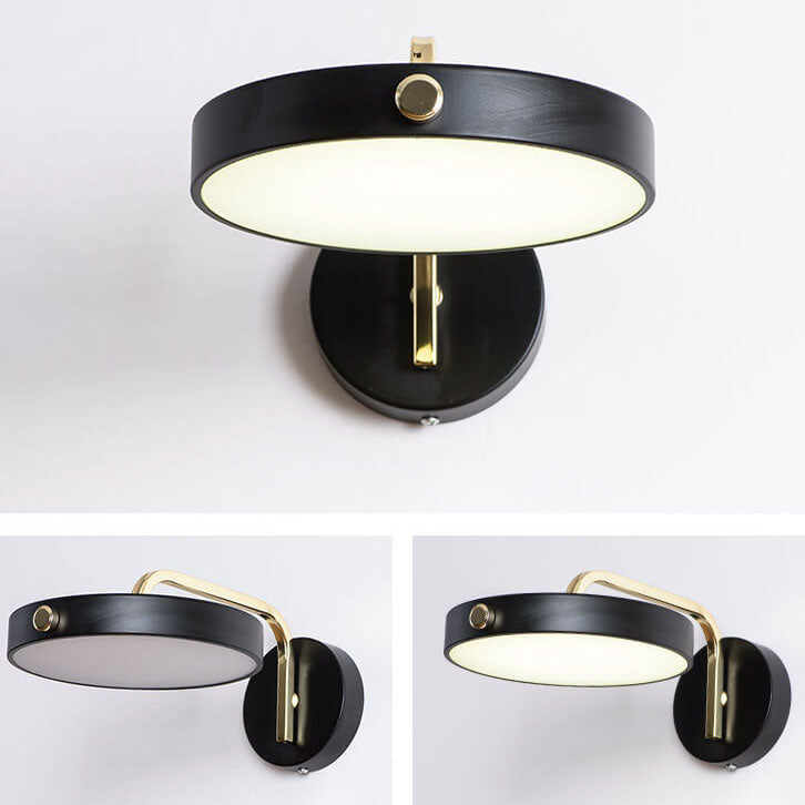 Macaron Color Round Head Iron Acrylic LED Wall Sconce Lamp