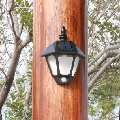 Solar Waterproof Decorative LED Outdoor Wall Sconce Lamp
