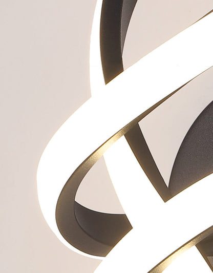 Nordic Twisted Line Shape Aluminum LED Wall Sconce Lamp