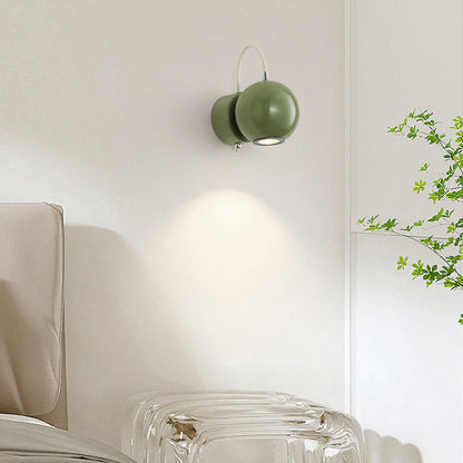 Scandinavian Sphere Cylinder Iron LED Wall Sconce Lamp