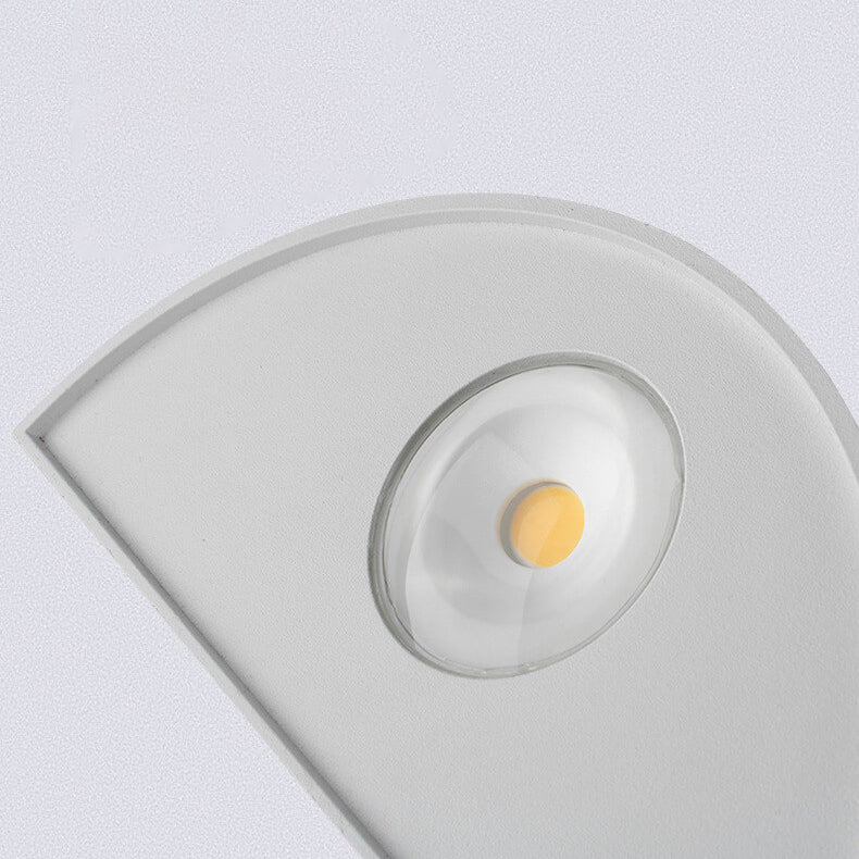 Triangle Aluminum Lens Frosted LED Outdoor Wall Sconce Lamp