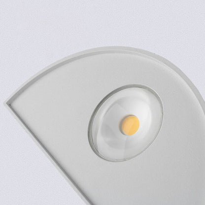 Triangle Aluminum Lens Frosted LED Outdoor Wall Sconce Lamp