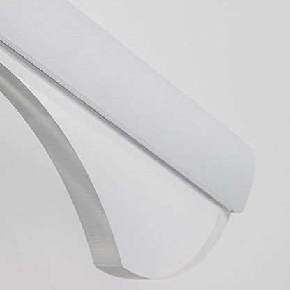 Long Wave Iron Aluminum Silicone LED Wall Sconce Lamp
