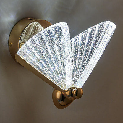 Creative Zinc Alloy Acrylic Butterfly LED Wall Sconce Lamp