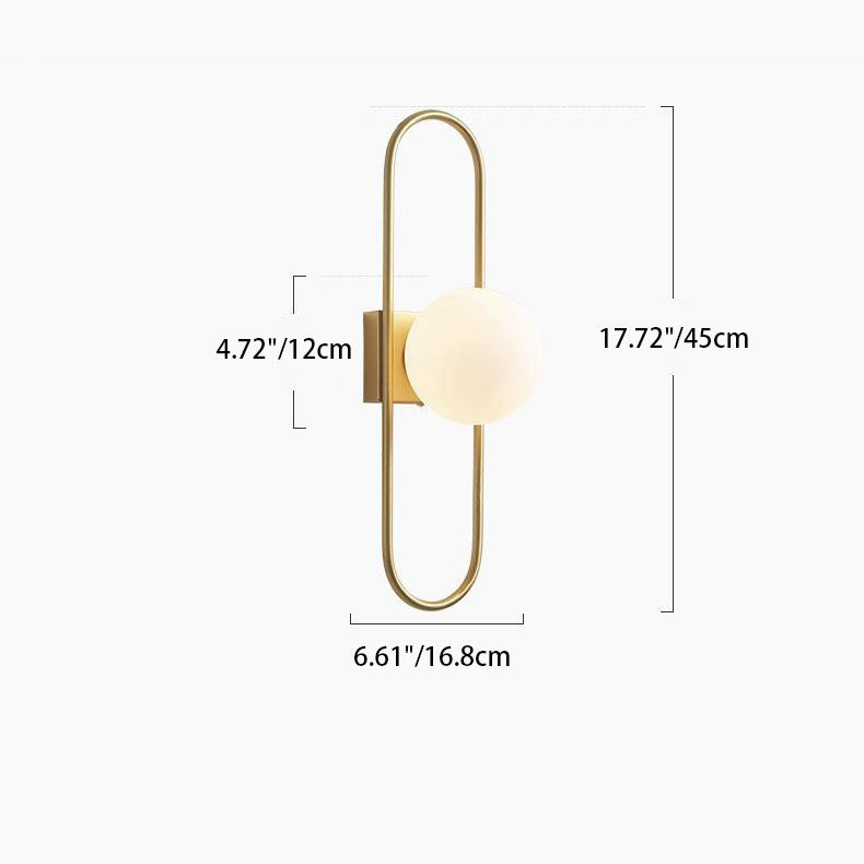 Nordic All-Copper Balls 1-Light Wall Sconce Lamp