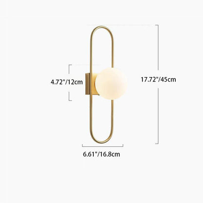 Nordic All-Copper Balls 1-Light Wall Sconce Lamp