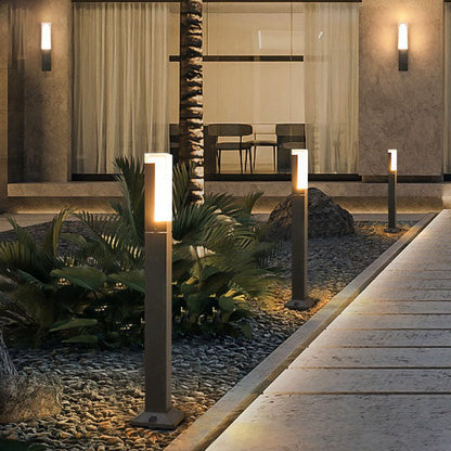 Simplicity Aluminum Acrylic LED Outdoor Wall Sconce Lamp